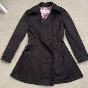 Jessica Simpson ruffle swing jacket